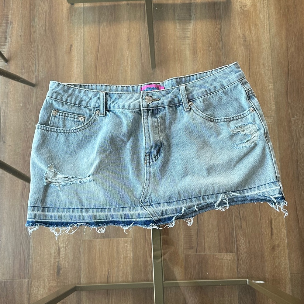 Edikted Jean Mini Skirt